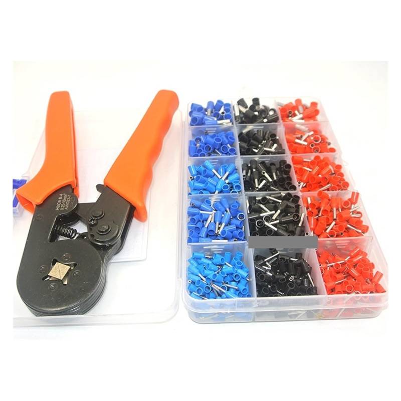 1065 Wire Crimping Tool Kit AWG 12-22 Terminal Connector Sleeves Contractors Ferrule Crimper Pliers Pin End Terminal(1065 and orange 864) von SSOPTMCB