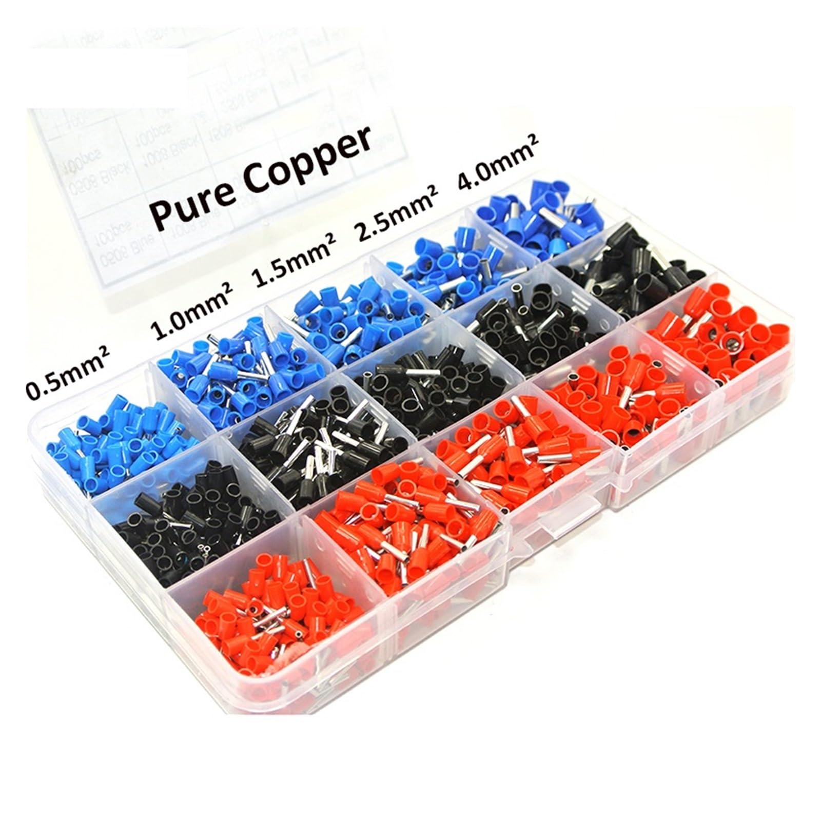 1065 Wire Crimping Tool Kit AWG 12-22 Terminal Connector Sleeves Contractors Ferrule Crimper Pliers Pin End Terminal(1065pcs Terminal) von SSOPTMCB