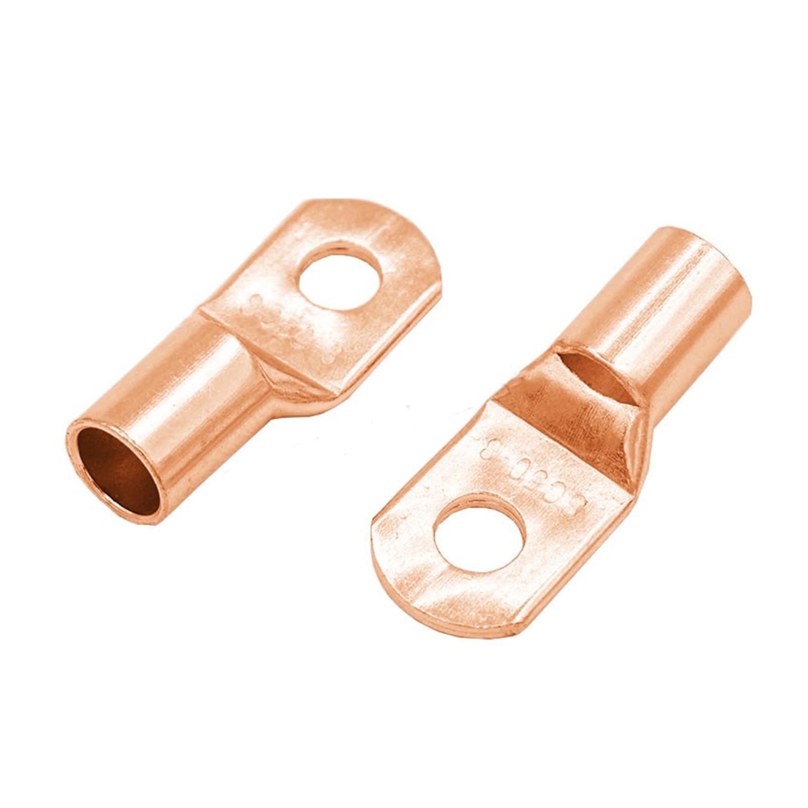 10Pcs/20Pcs Golden SC50-6 SC50-8 SC50-10 SC50-12 SC50-14 Bolt Hole Tinned Copper Cable Lugs Battery Terminals 50mm Wire(SC50-8,50PCS) von SSOPTMCB