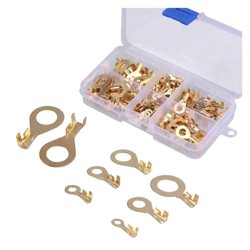 150PCS Copper Battery Cable Connector Terminal Open Lugs Wire Terminals von SSOPTMCB