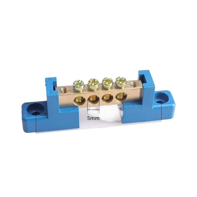 1PCS 6 * 9 4/6/8/10/12 Hole Zero Ground Row Copper Bar Connection Terminal Wiring Terminal Of Distribution Box(4P B) von SSOPTMCB