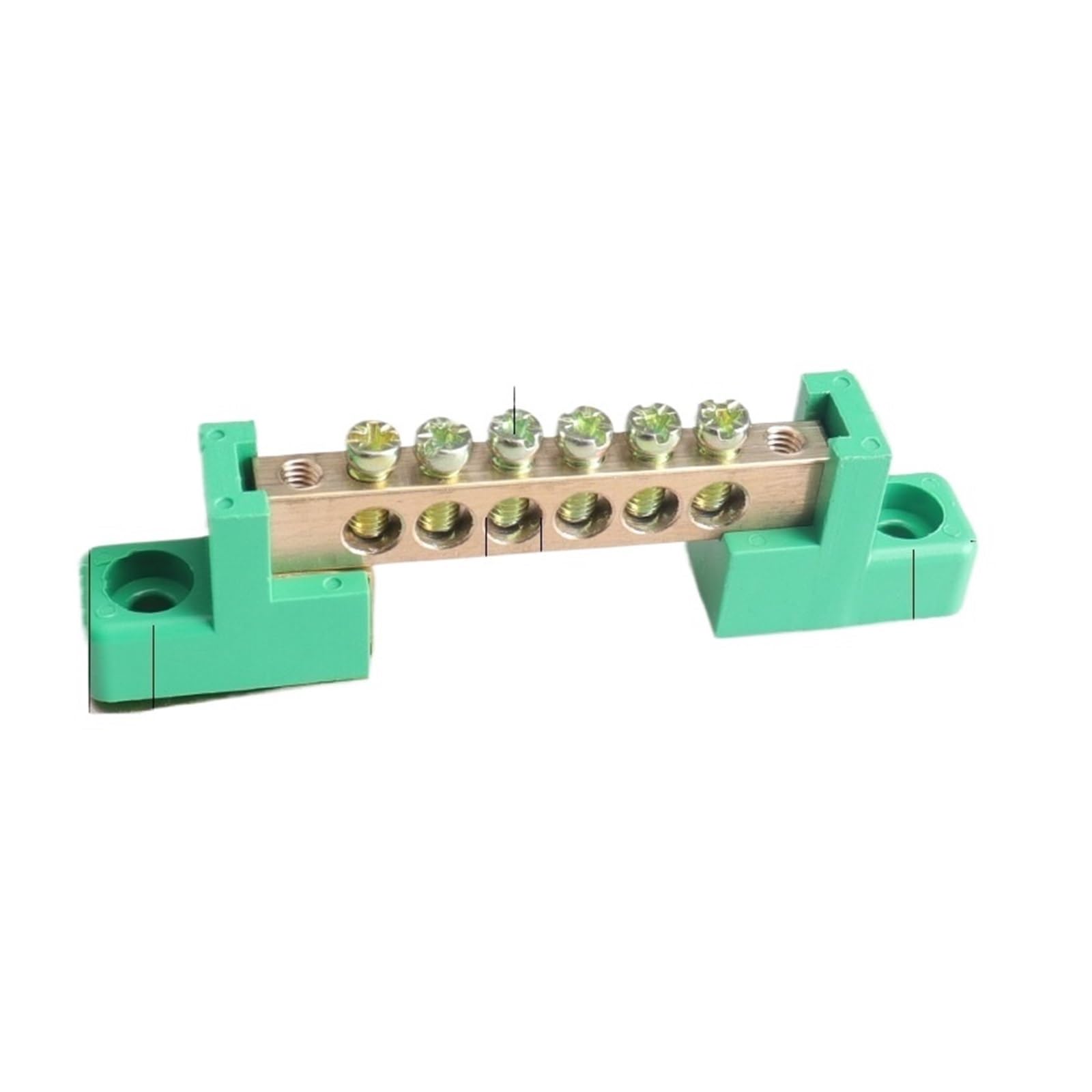 1PCS 6 * 9 4/6/8/10/12 Hole Zero Ground Row Copper Bar Connection Terminal Wiring Terminal Of Distribution Box(6P G) von SSOPTMCB