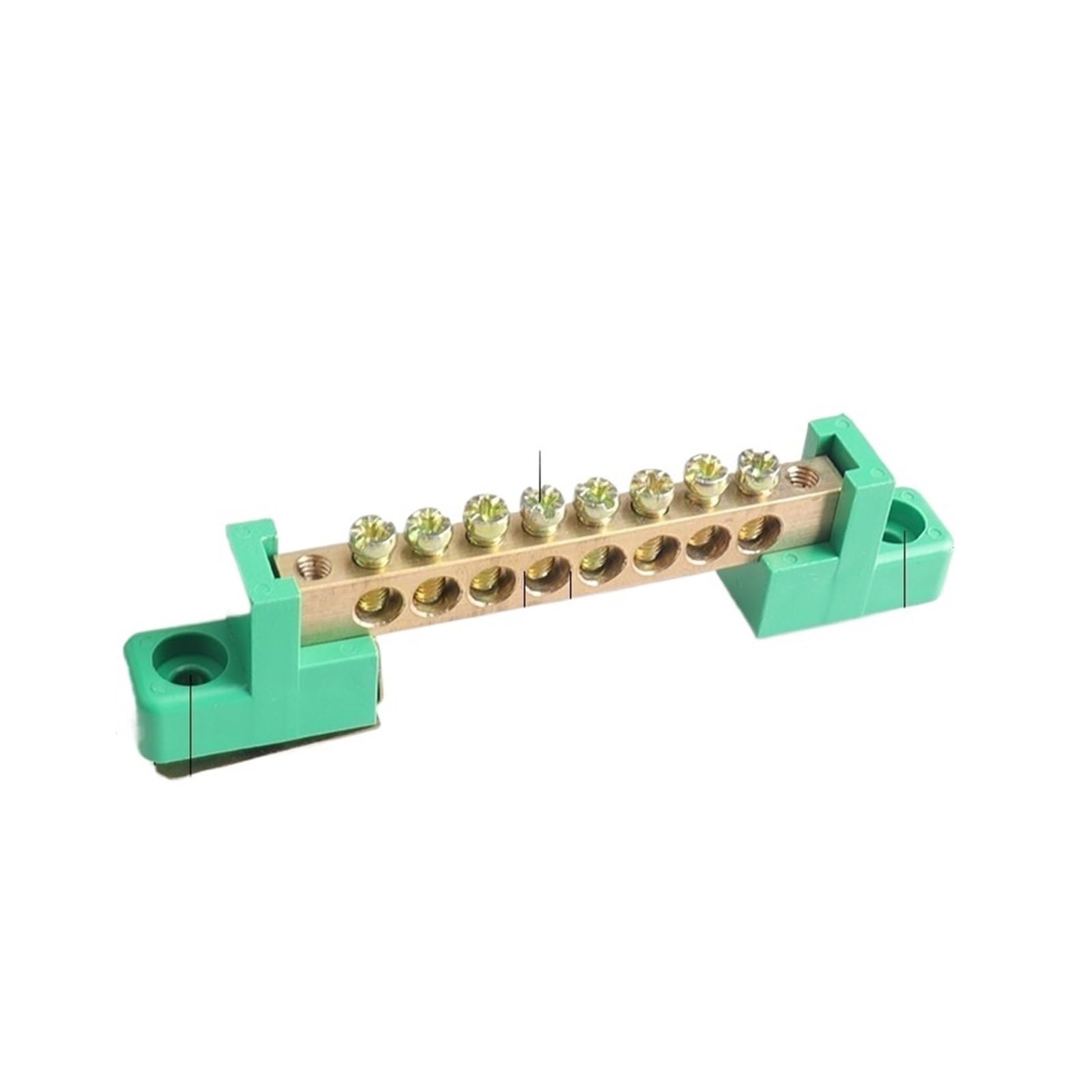 1PCS 6 * 9 4/6/8/10/12 Hole Zero Ground Row Copper Bar Connection Terminal Wiring Terminal Of Distribution Box(8P G) von SSOPTMCB