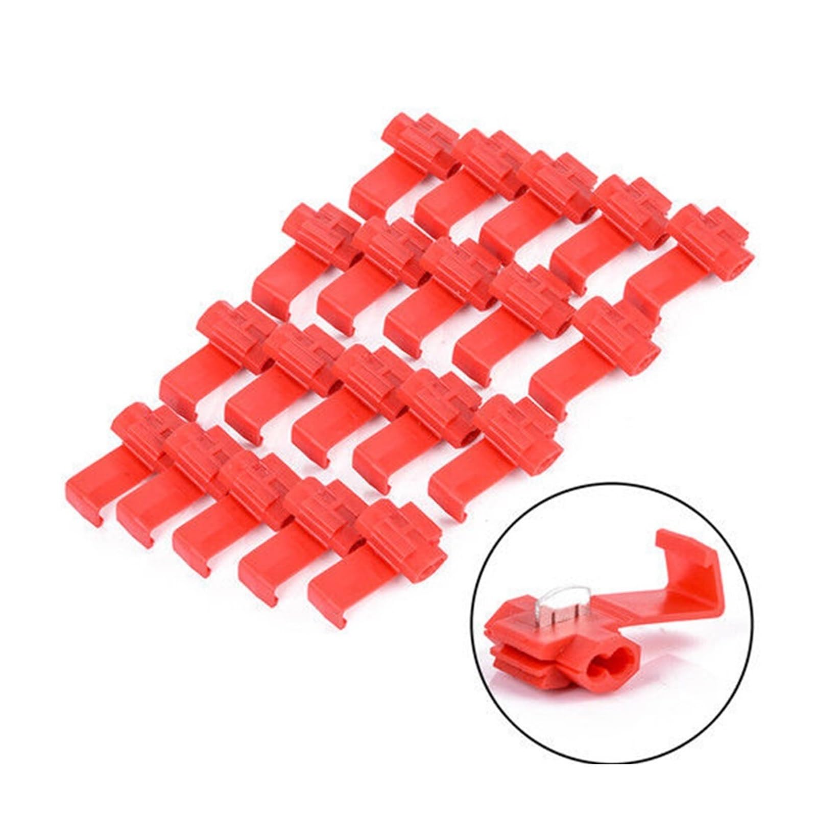 20pcs Electrical Lock Quick Splice Wire Connectors Crimp Terminal insulator tap von SSOPTMCB