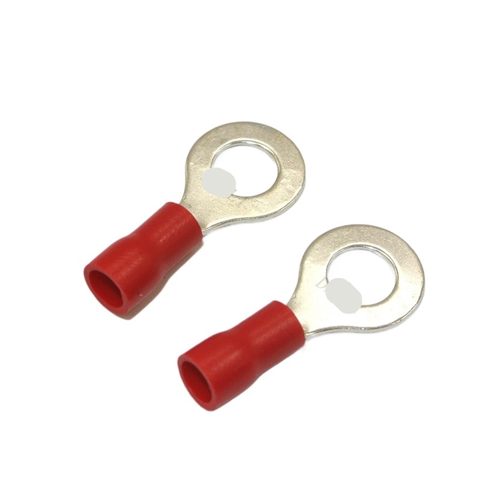 50PCS Stud #4#6#8#10 1/4 5/16 3/8 1/2 Wire Ring Terminals 22-10AWG Connectors Cable Wire Connector Cable Crimp Terminal(Red,M4) von SSOPTMCB