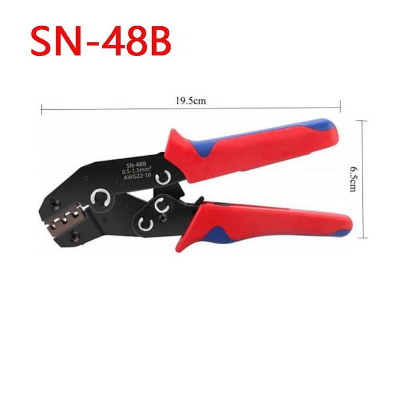 600Pcs 2.8mm 4.8mm 6.3mm Spring Wire Connector Crimped Crimping Hand tool Connection Terminals(SN48B) von SSOPTMCB