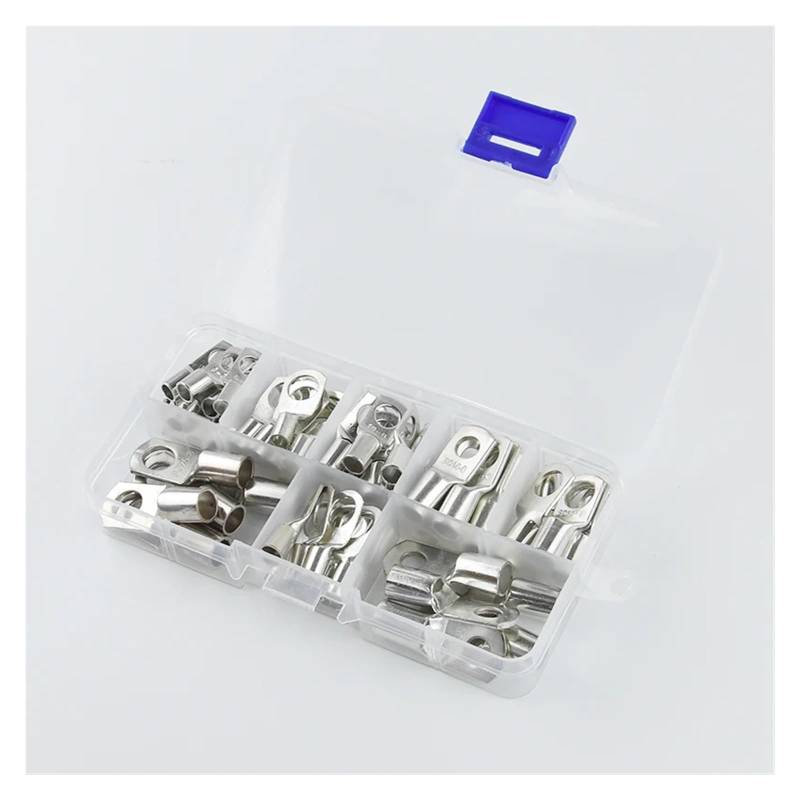 60Pcs/130Pcs Really Bolt Hole Tinned Copper Cable lugs Battery Terminals set Wire terminals connector Suit SC10-6 SC16-8 SC25-8(60PCS) von SSOPTMCB