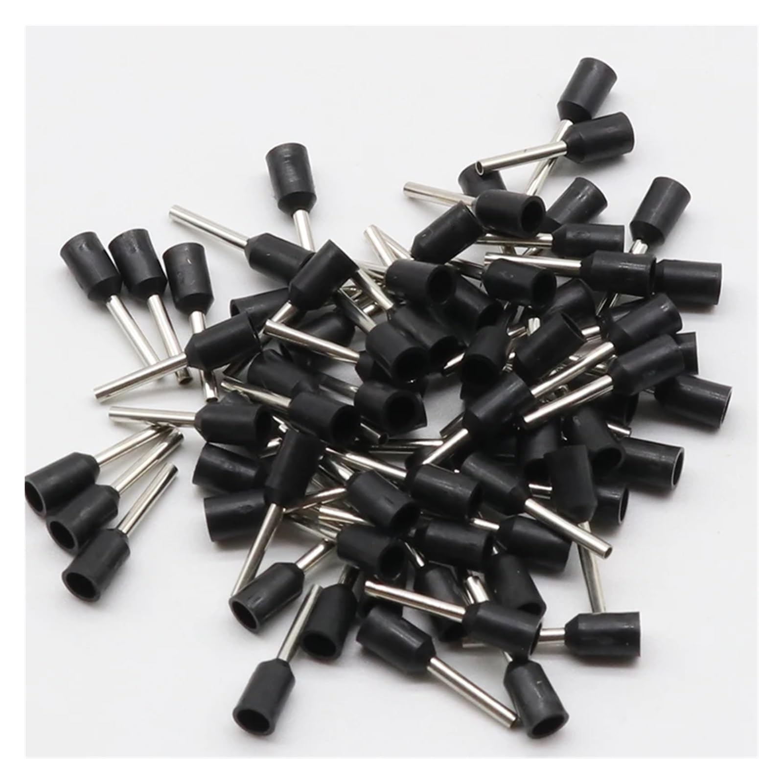 E0508 Tube Insulating Insulated terminals 0.5MM2 Cable Wire Connector Insulating Crimp Terminal 100PCS/Pack Connector E-(Nero) von SSOPTMCB