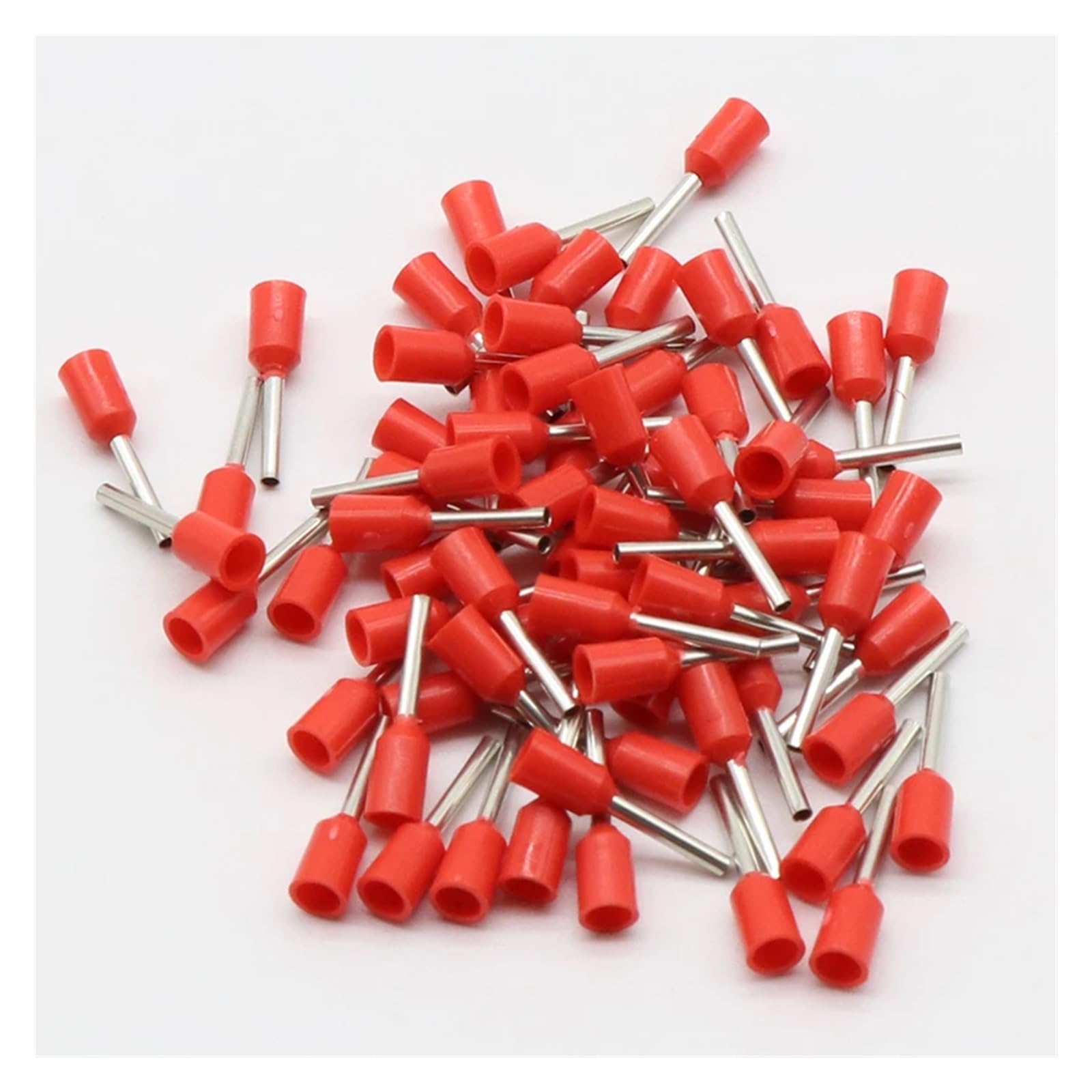 E0508 Tube insulating Insulated terminals 0.5MM2 Cable Wire Connector Insulating Crimp Terminal 100PCS/Pack Connector E-(Red) von SSOPTMCB