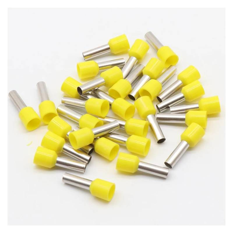 E6012 Tube Insulating terminals 6MM2 100PCS/Pack Cable Wire Connector Insulating Crimp Terminal Insulated Connector E-(Yollow) von SSOPTMCB