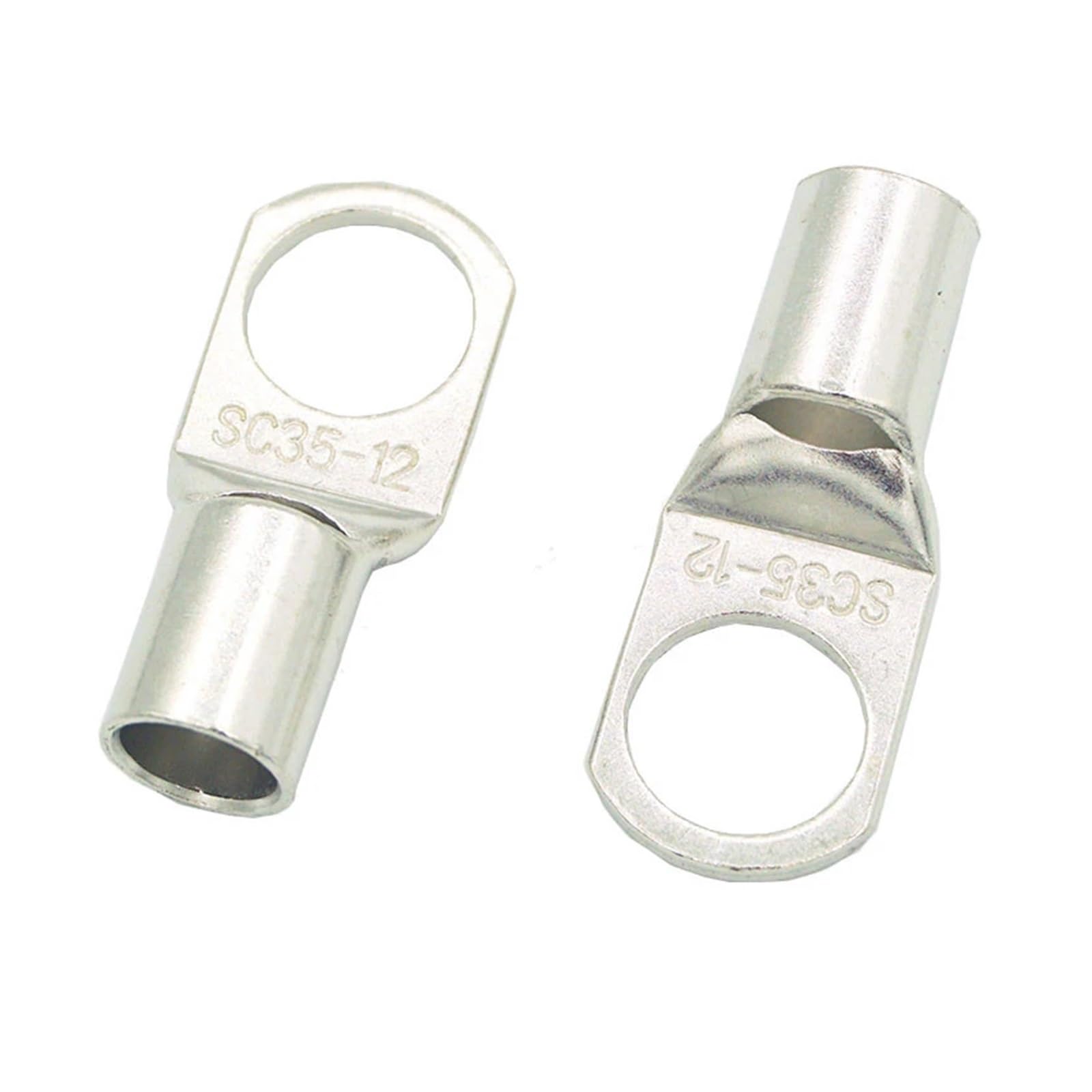 KH SC35-6 35-8 35-10 35-12 Copper Cable Lug Kit Bolt Hole Tinned Cable lugs Battery Terminals copper nose Wire connector(SC35-12,Taglia unica) von SSOPTMCB