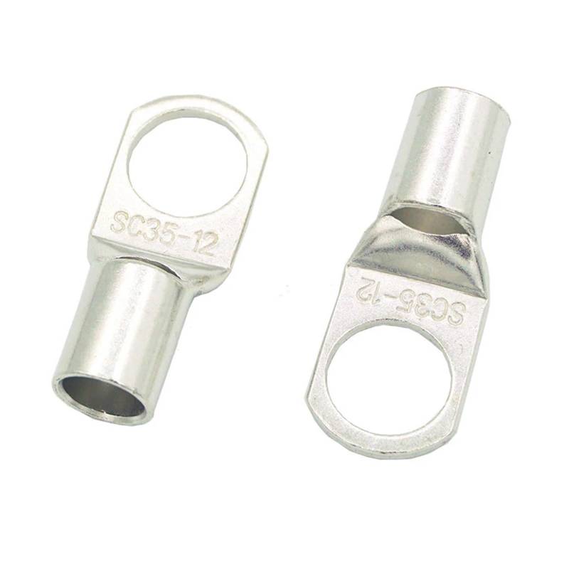 KH SC35-6 35-8 35-10 35-12 Copper Cable Lug Kit Bolt Hole Tinned Cable lugs Battery Terminals copper nose Wire connector(SC35-12,Taglia unica) von SSOPTMCB