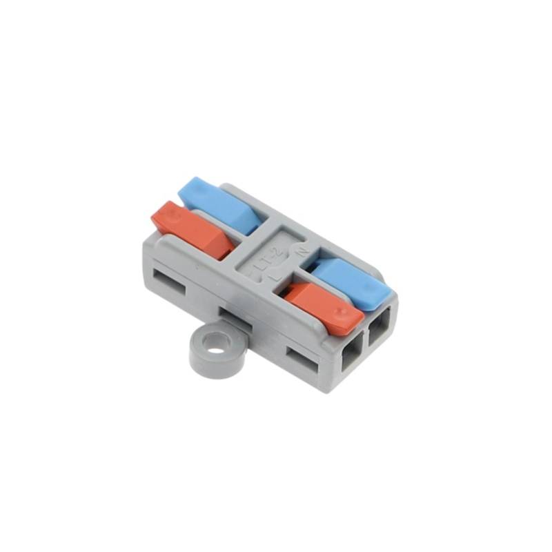 Quick terminal Small Cable Connector, 2 in 2 out, 3 in 3 out, Suitable For 0.08mm-2.5mm Wire, Splitter Conductor(LT-2 Ear,50pcs) von SSOPTMCB