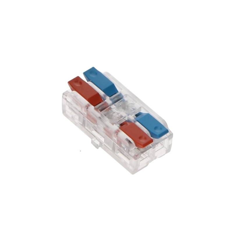 Quick terminal Small Cable Connector, 2 in 2 out, 3 in 3 out, Suitable For 0.08mm-2.5mm Wire, Splitter Conductor(LT-2TM,50pcs) von SSOPTMCB