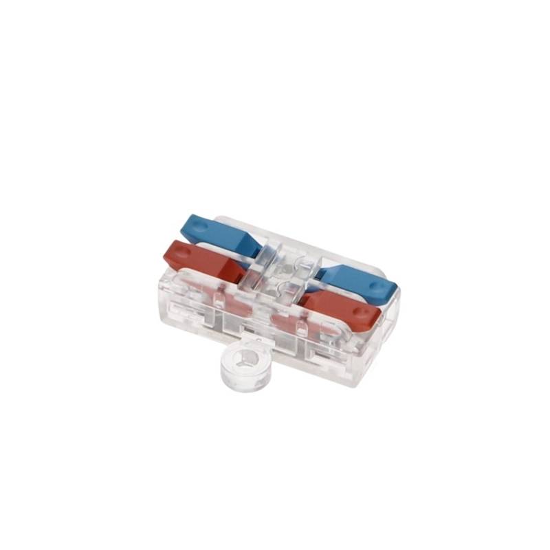 Quick terminal Small Cable Connector, 2 in 2 out, 3 in 3 out, Suitable For 0.08mm-2.5mm Wire, Splitter Conductor(LT-2TM Ear,100pcs) von SSOPTMCB