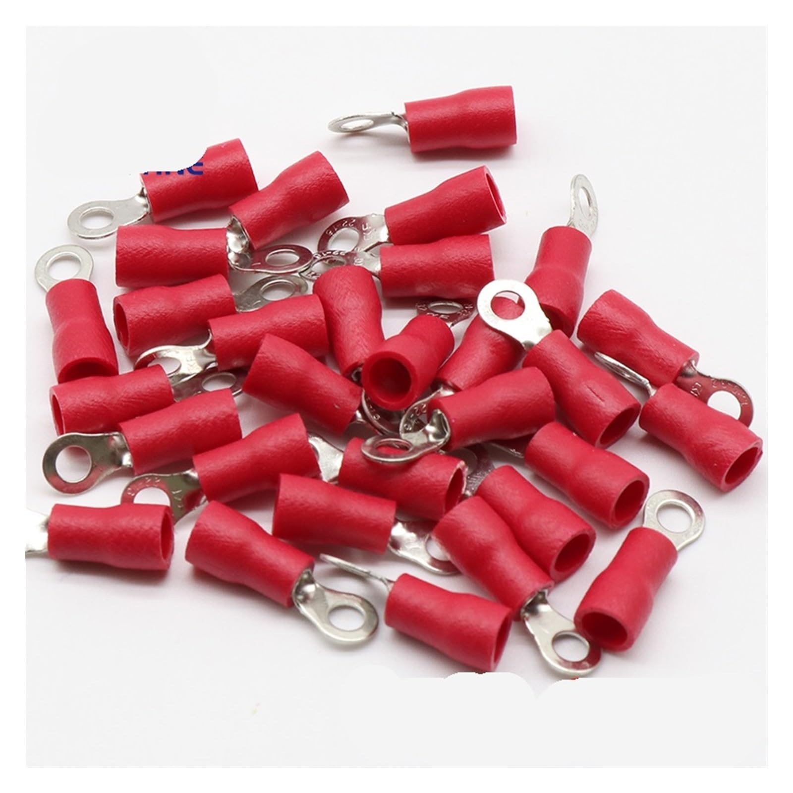 RV1.25-3 Red Ring Insulated Wire Connector Electrical Crimp Terminal RV1.25-3 Cable Wire Connector 100PCS RV1-3 RV von SSOPTMCB