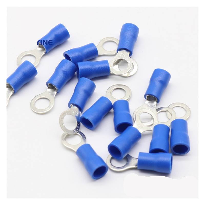 RV2-5 Blue Ring Insulated Wire Connector Electrical Crimp Terminal Cable Connector Wire Connector 100PCS/Pack RV2.5-5 RV von SSOPTMCB