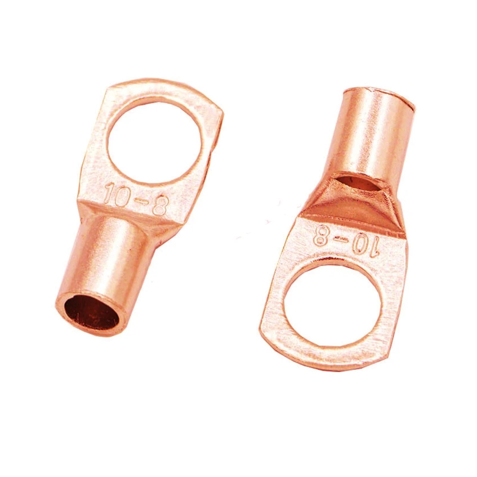 SC10-6 10-8 10-10 Copper Cable Lug Kit Bolt Hole Tinned Cable lugs Battery Terminals copper nose Wire connector(SC10-8,Taglia unica) von SSOPTMCB