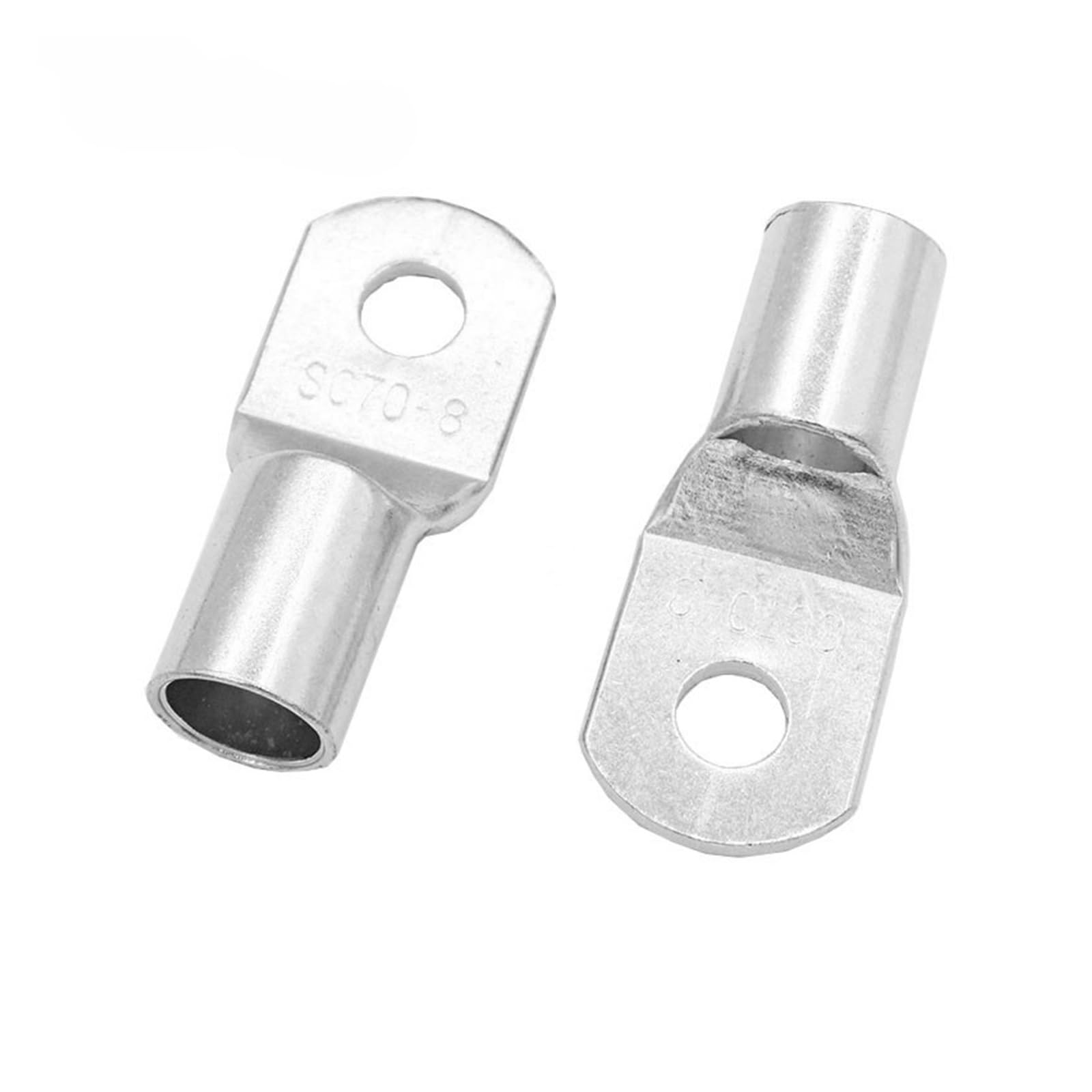 SC70-8 70-10 70-12 Copper Cable Lug Kit Bolt Hole Tinned Cable lugs Battery Terminals copper nose Wire connector(SC70-8,One Size) von SSOPTMCB