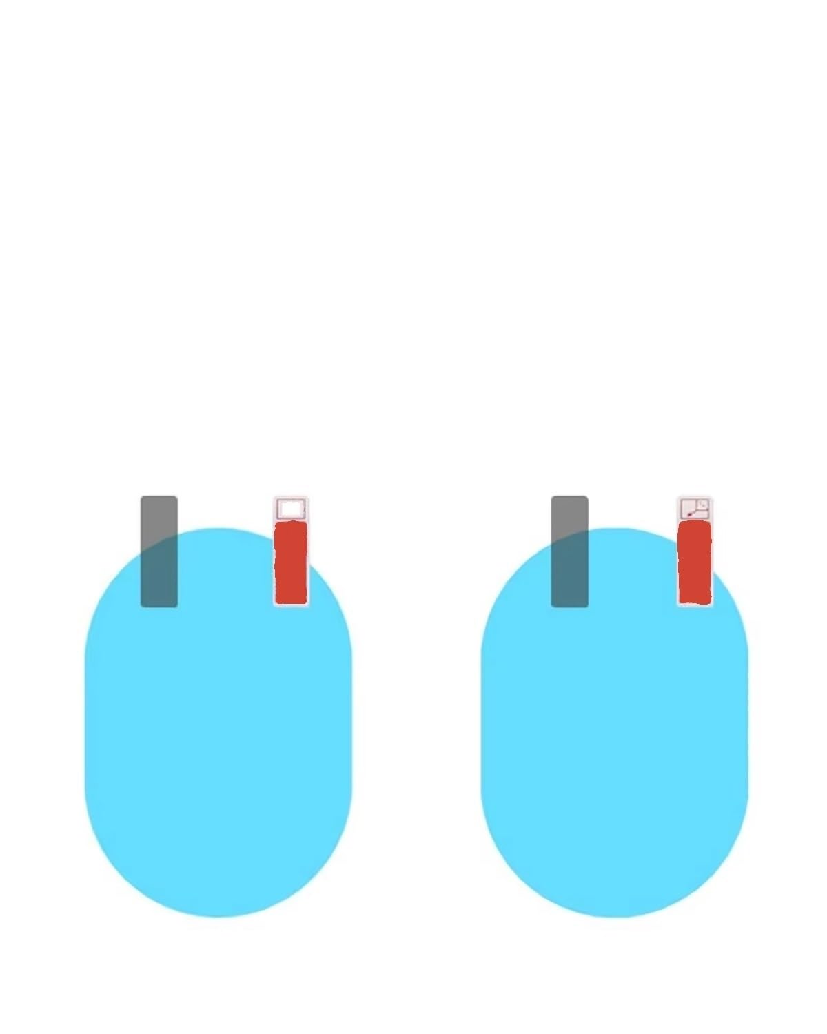 Auto schutzfolie Auto-Regenschutzfolie, Beschlagfreie Folie Für Auto-Rückspiegel, Universelle Nano-Schutzfolie Für Auto-Rückspiegel, Seitenfenster Rückansicht Auto Spiegelfolie(Rectangle-150 100mm) von SSUYGF