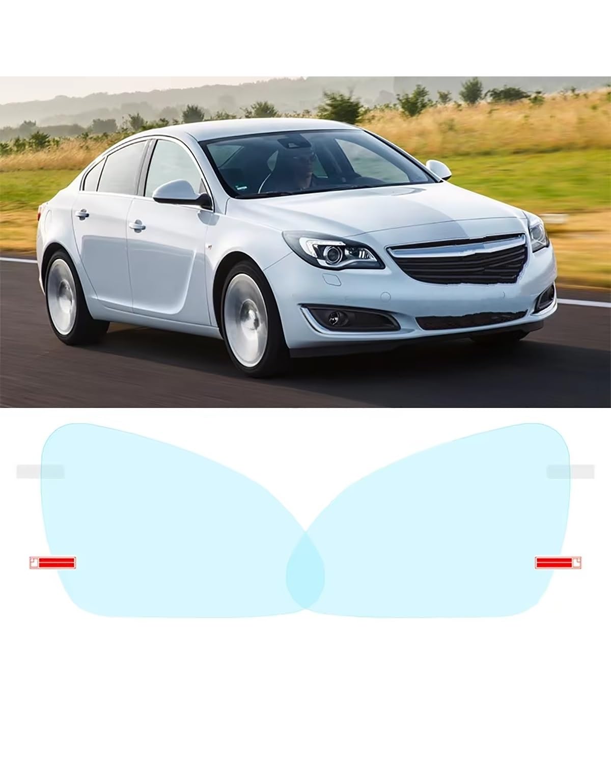 Auto schutzfolie Für Insignia Für A Für B 2008-2019 Vollständige Abdeckung Antibeschlagfolie Rückspiegel Regendichte Klare Antibeschlagfolien Autospiegelaufkleber Rückansicht Auto Spiegelfolie(A) von SSUYGF