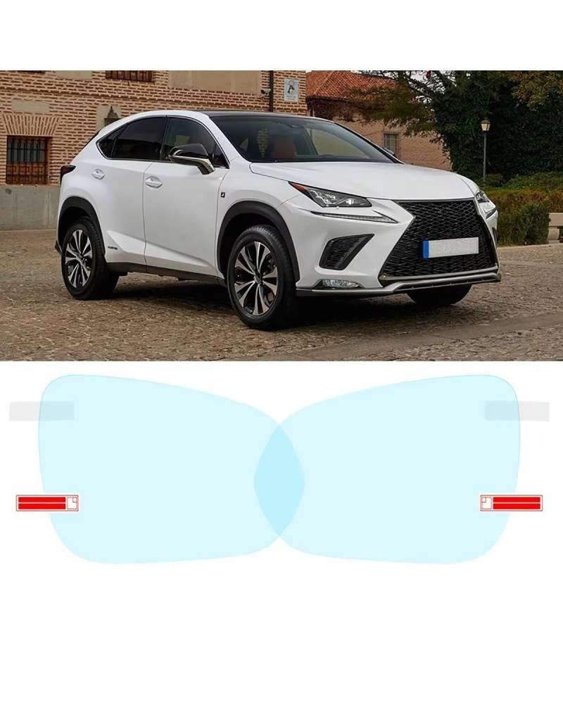 Auto schutzfolie Volle Abdeckung Anti Nebel Regendicht Film Rückspiegel Für Lexus Für NX Für NX200t Für NX300h NX200 NX300 200t 300h 200 Auto Aufkleber Filme Rückansicht Auto Spiegelfolie(A) von SSUYGF