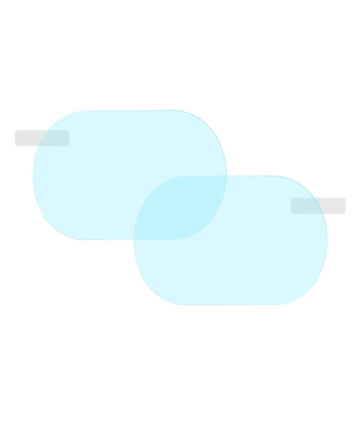 Auto schutzfolie Vollständige Abdeckung, Antibeschlag-Regenschutzfolie, Rückspiegelfolien Für MK1 Für MK2 2008~2020, Autoaufkleber, Autozubehör Rückansicht Auto Spiegelfolie(Oval 100mm x 150mm) von SSUYGF