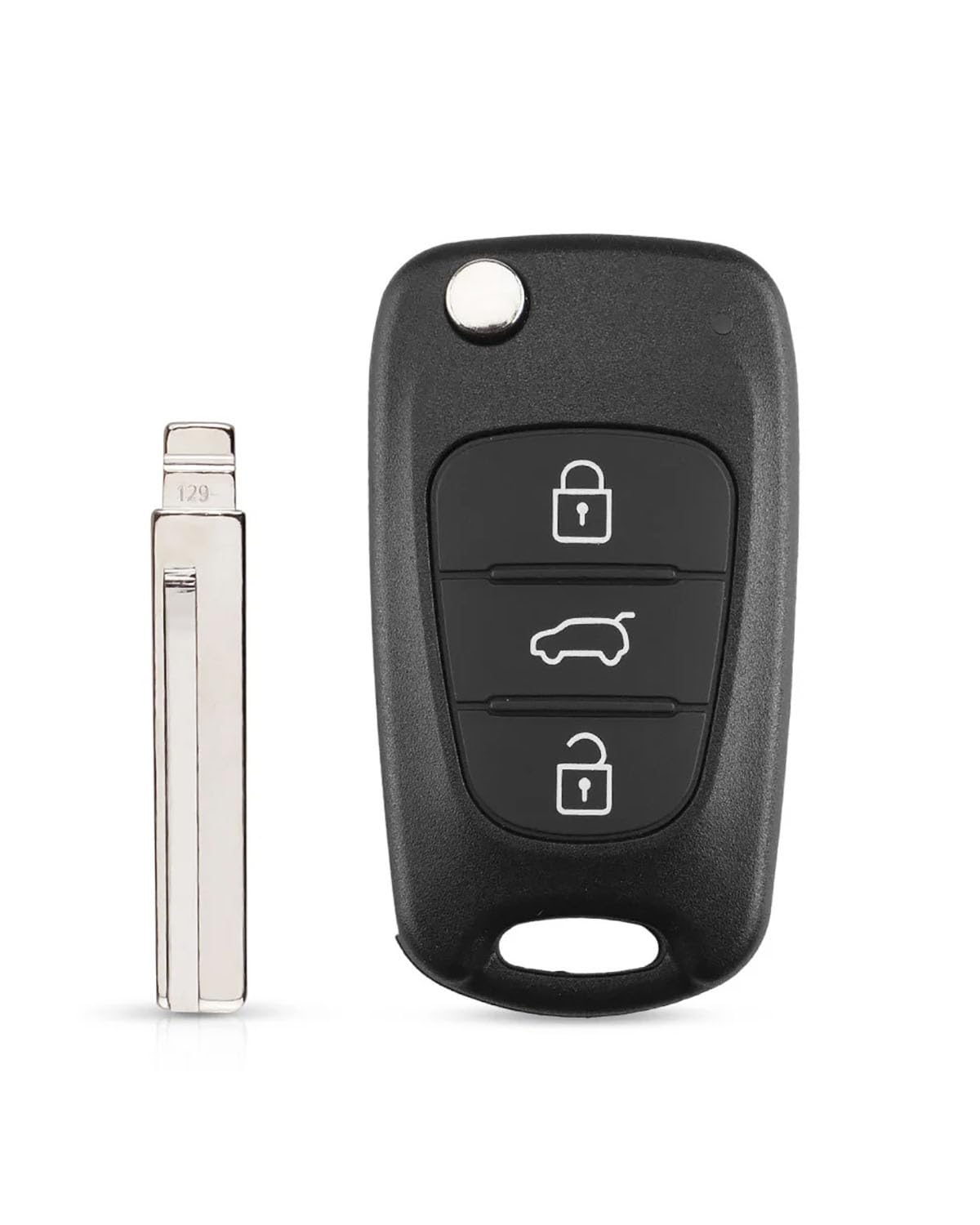 Funkschlüsseletui 10 Stücke 3 Tasten Flip Folding Remote Auto Schlüssel Shell Rohlinge Fall Für Kia Für Rio Für Picanto Für Soul Ceed Für Cerato Für Sportage K2 Autoschlüsselhülle(Model 1) von SSUYGF