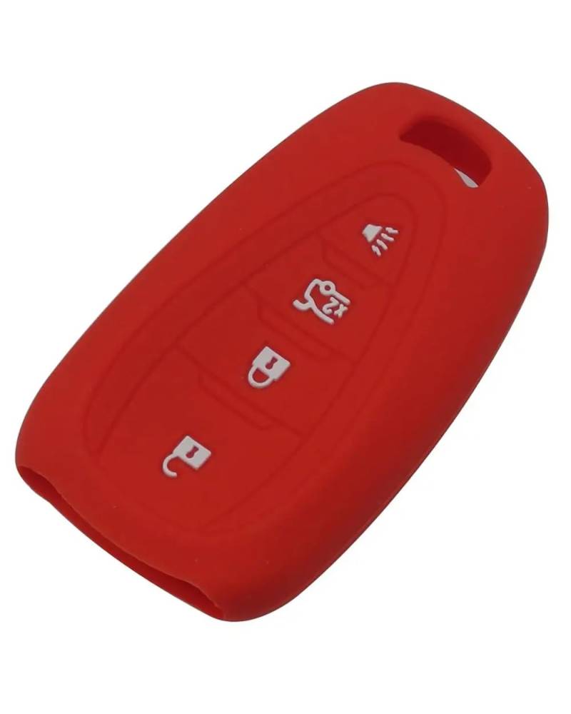 Funkschlüsseletui 10 Teile Für Tracker Für Cruze Remote 4 Tasten Silikon Auto Schlüssel Fob Abdeckung Fall Haube Halter Schützen Set Shell Haut Autoschlüsselhülle(Red) von SSUYGF