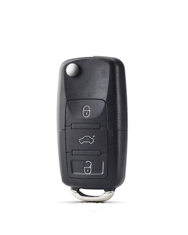 Funkschlüsseletui 20 STÜCKE 2/3 Tasten Flip Folding Autoschlüssel Shell Remote Case Für Jetta für Golf für Passat für Käfer für Polo für Bora Autoschlüsselhülle(Model A 3 Buttons) von SSUYGF