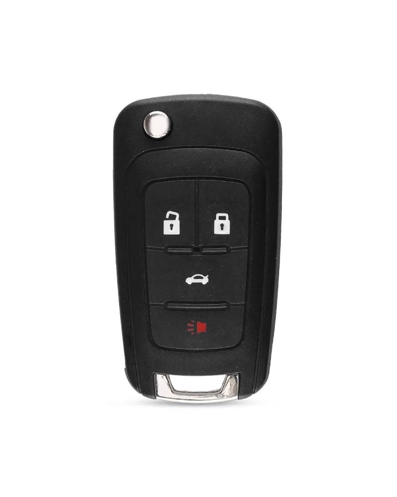 Funkschlüsseletui 20 Stücke 2/3/4/5 BT Flip Remote Shell Auto Schlüssel Fall Für Camaro Für Cruze Für Equinox Für Impala Für Malibu Für Sonic HU100 Autoschlüsselhülle(4 Buttons) von SSUYGF