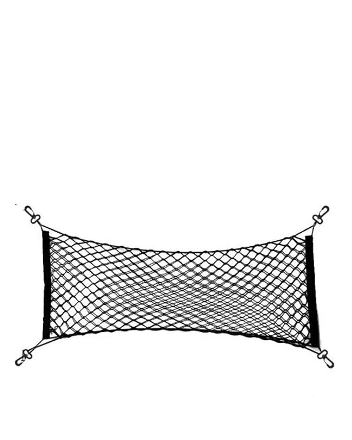 Netztasche 90x40 CM/60x110 cm Netzhalter Universal Kofferraum Hinten Lagerung Fracht Gepäck Nylon Elastische Mesh Mit Auto Aufbewahrungsnetz(Double-deck90X40) von SSUYGF