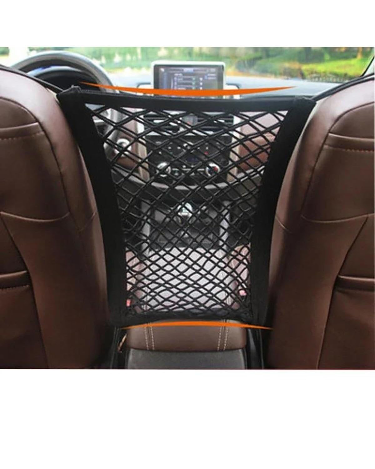 Netztasche Auto Styling Lagerung Tasche Auto Innen Stamm Sitz Zurück Elastische Mesh Net Tasche Käfig Grid Tasche Halter Auto Trunk Organizer Auto Aufbewahrungsnetz(A) von SSUYGF