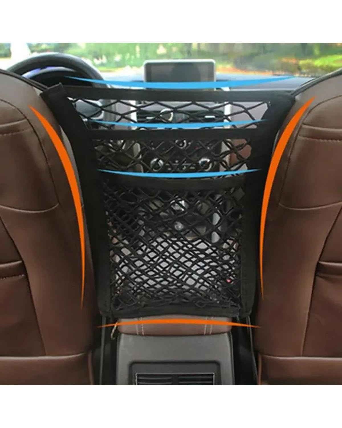 Netztasche Auto Styling Lagerung Tasche Elastische Mesh Net Organizer Auto Zubehör Auto Lagerung Net Tasche Zwischen Sitze Auto Aufbewahrungsnetz von SSUYGF