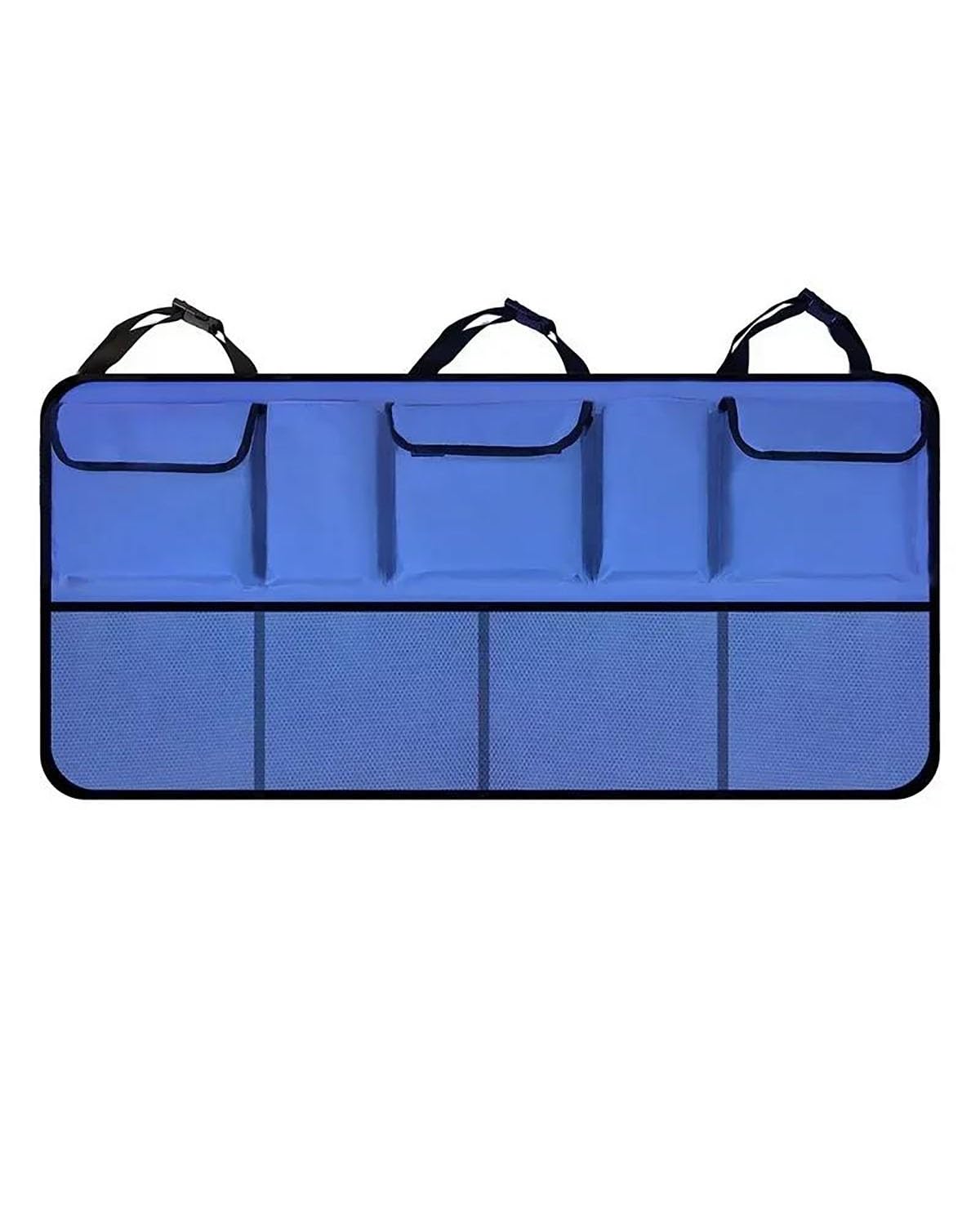 Netztasche Kapazität Mehrzweck-Oxford-Automobil-Rückenlehnen-Organizer Universeller Kofferraum-Organizer Verstellbares Rücksitz-Aufbewahrungstaschennetz Auto Aufbewahrungsnetz(Blue Upgraded B) von SSUYGF