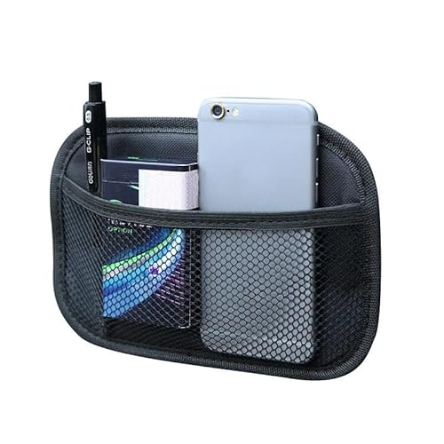 Netztasche Leder Oxford Stoff Mesh Tasche Auto Net Tasche Handys Münzen Schlüssel Lagerung Net Tasche Auto Innen Organizer Auto Organizer Auto Aufbewahrungsnetz(L) von SSUYGF