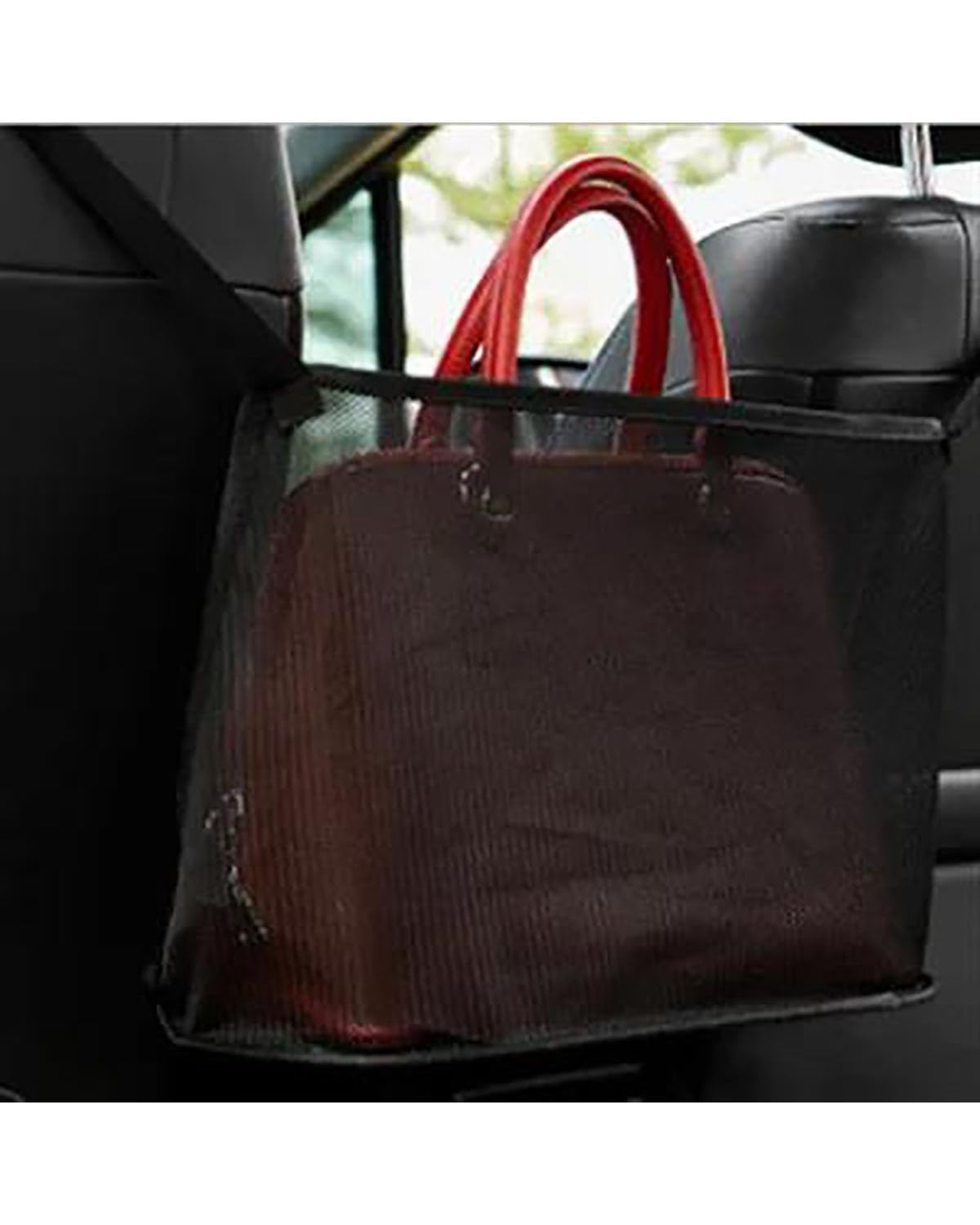 Netztasche Tasche Handtasche Elastische Auto Mesh Netz Tasche Zwischen Auto Organizer Sitz Zurück Lagerung Tasche Gepäck Halter Tasche Auto Aufbewahrungsnetz(Red) von SSUYGF