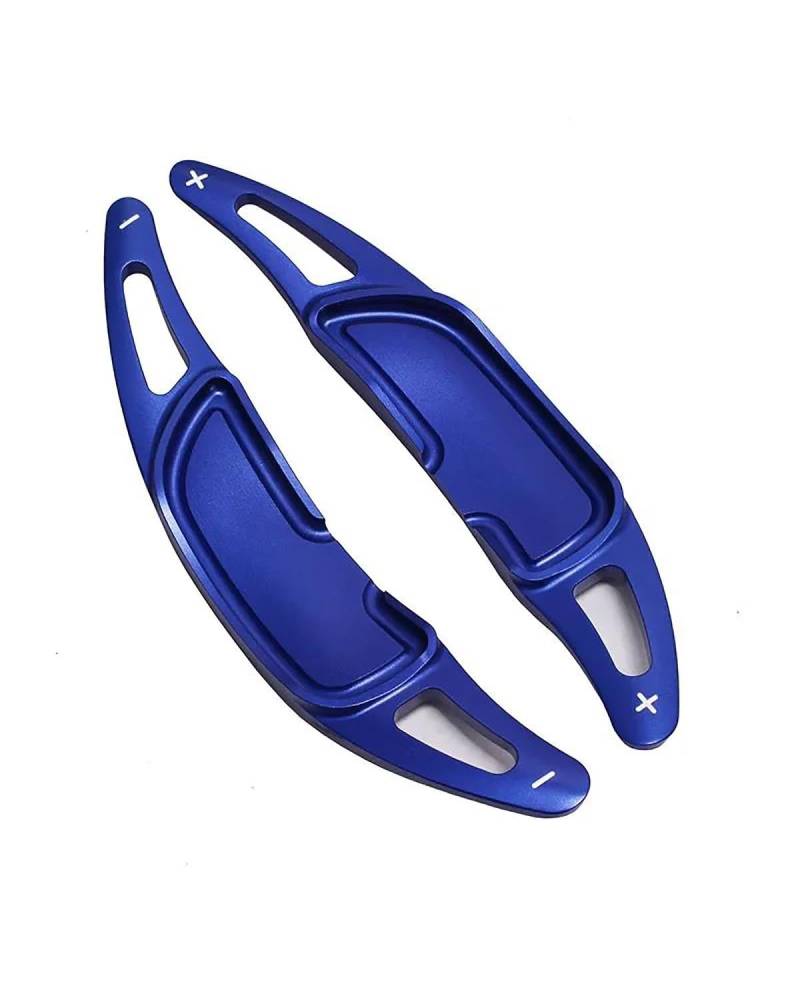 Schaltwippen Lenkrad-Schaltwippen-Verlängerung, Quick-Shift-Aufkleber, Für Benz Für AMG Für C63 Für G63 Für GLC43 Für GLE63 Für SL63 Lenkradg Paddle(Blue) von SSUYGF