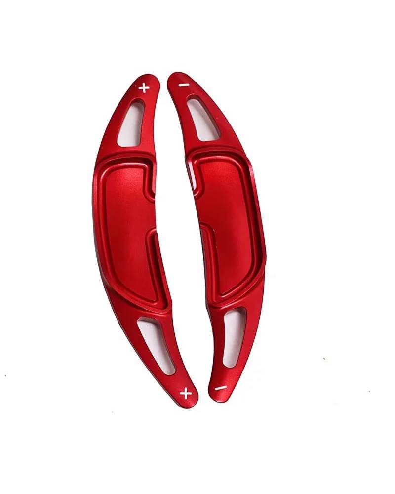 Schaltwippen Lenkrad-Schaltwippen-Verlängerung, Quick-Shift-Aufkleber, Für Benz Für AMG Für C63 Für G63 Für GLC43 Für GLE63 Für SL63 Lenkradg Paddle(Red) von SSUYGF