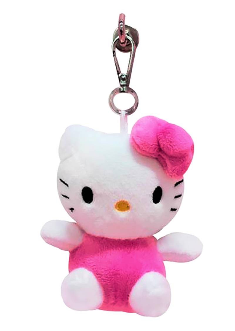 SSmall Friends Taschenhaken Cutie Hello Kitty Friends Charakter Plüsch Tasche Clip Schlüsselanhänger Rucksack Aufhänger 1 Stück, Kitty Basics 12,7 cm, Small von SSmall