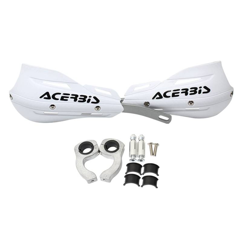 Motocross-Handschützer Motocross Handschutz Motorrad Kunststoff Griff Bar Pinsel Handschutz Schutz Pit Bike Straße ATV Quad 22mm 28mm(White) von STACUU