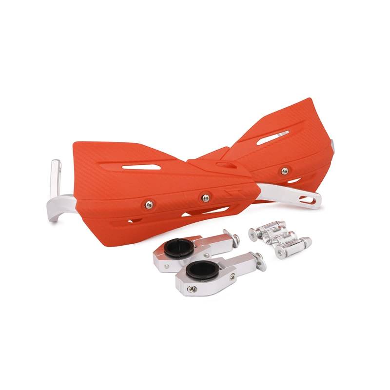 Motocross-Handschützer Motorrad CNC Bremse Kupplungshebel Und 22mm 28mm Handschutz Handschutz Schutz Für EXC SX XC XCF XCW 125 150 200(Orange) von STACUU