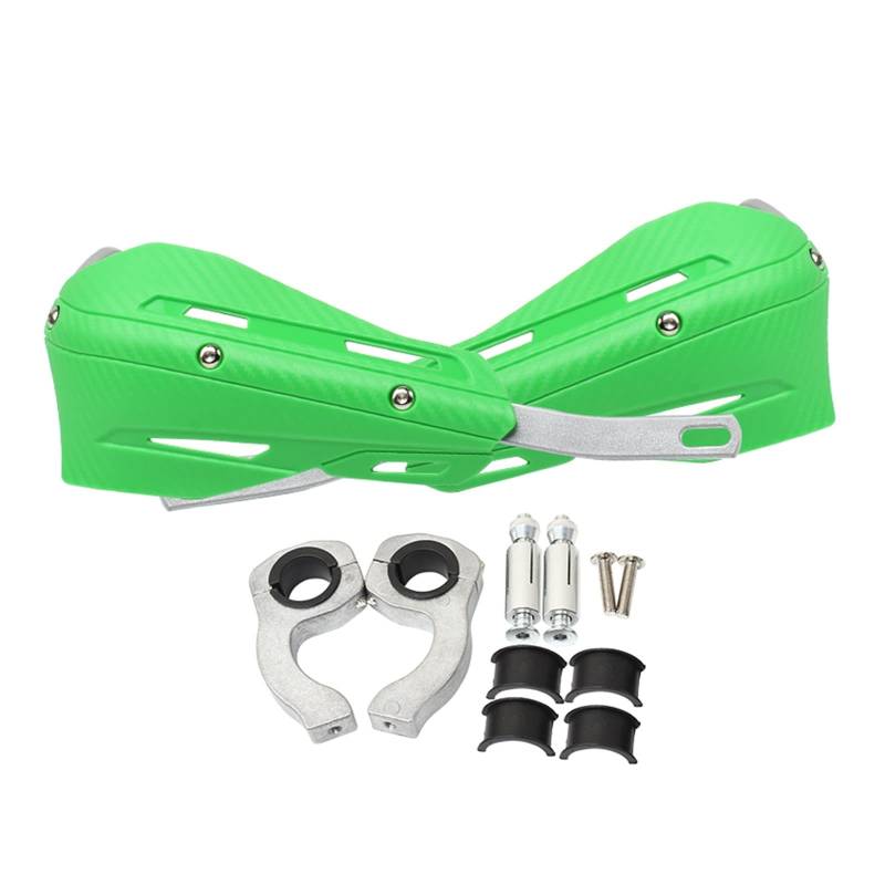 Motocross-Handschützer Motorrad Handschutz Kunststoff+Aluminium Universal 22mm 28mm Handschutz Schutz Schutz Abdeckung Fit Dirt Bikes Enduro Für Hu@sqvarn*a(Green) von STACUU