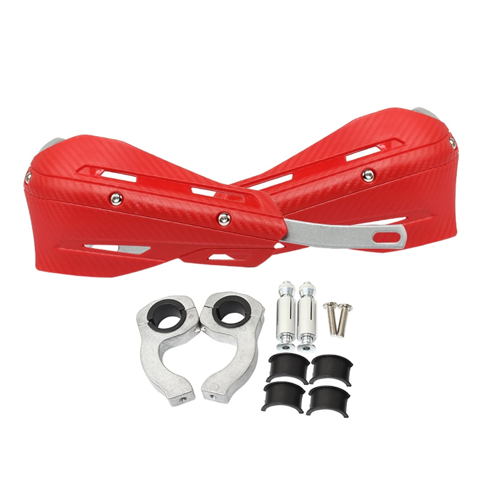 Motocross-Handschützer Motorrad Handschutz Kunststoff+Aluminium Universal 22mm 28mm Handschutz Schutz Schutz Abdeckung Fit Dirt Bikes Enduro Für Hu@sqvarn*a(Rosso) von STACUU