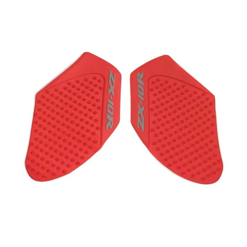 Motorrad-Tankpads Motorrad Tank Pad Schutz Aufkleber Aufkleber Gas Knie Grip Tank Traktion Pad Seite Für KA*WASA&KI ZX-10R ZX10R ZX 10R 2011-2015(Rosso) von STACUU