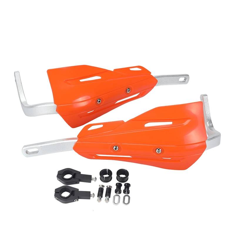 STACUU Motocross-Handschützer Motorrad Handguard Hand Guards Lenker Protector Für Dirt Bike Universal 7/8" 22mm Oder 1-1/8 28mm CR CRF YZF KXF Supermoto(Orange) von STACUU