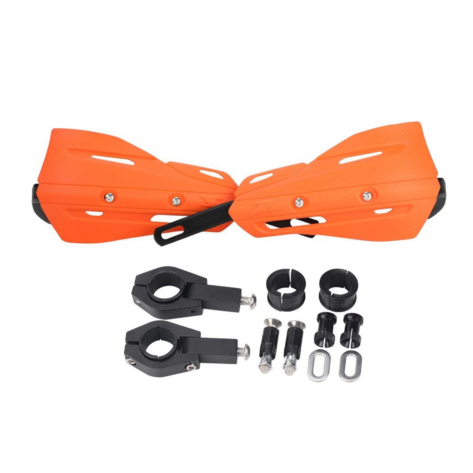 STACUU Motocross-Handschützer Motorrad Handguard Linke Rechte Hand Guard Kit Für Lenker Range 7/8" 22mm Und 1/8" 28mm Dirt Bike MX Motocross Enduro(Orange) von STACUU