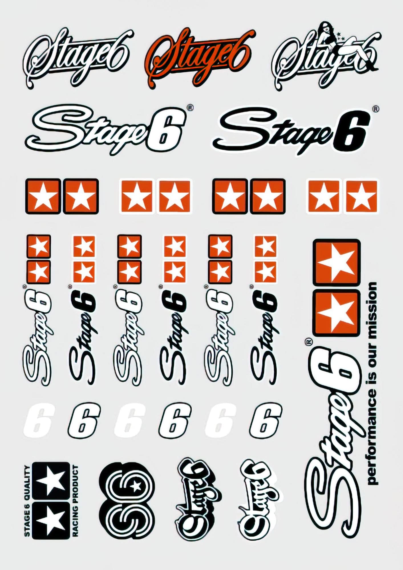 Aufkleberset Stage6, DIN A4 von Stage6