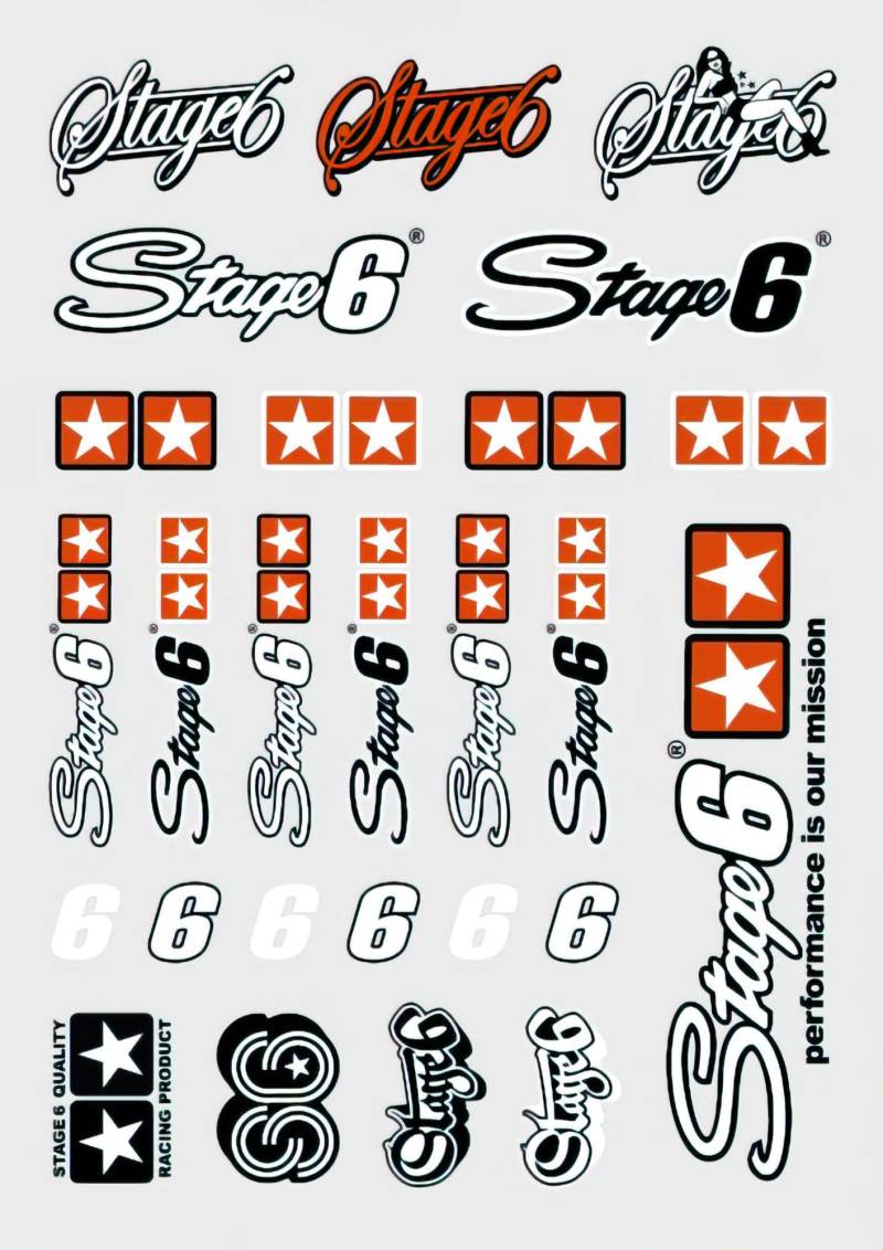 Aufkleberset Stage6, DIN A4 von Stage6