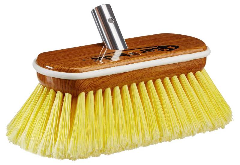 STAR BRITE Unisex Premium 20 cm Synthetic Wood Block Brush with Bumper-Soft Wash Reinigungsbürste, gelb, 20,3 cm von STAR BRITE